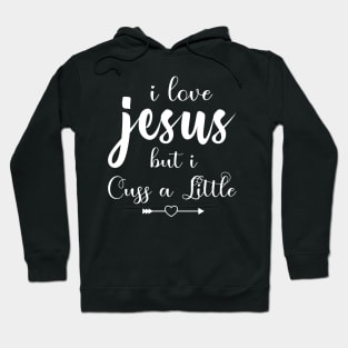 I Love Jesus But I Cuss A Little T-Shirt, Birthday Gift Bff, Funny Shirt, Birthday Gift Hoodie